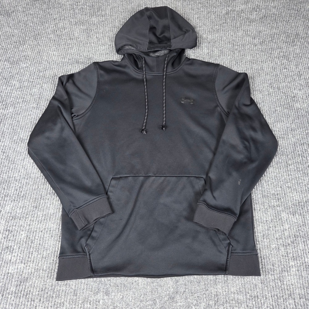 Under Armour Coldgear Men's Black Golf Hoodie Loose Fit Size M Athletic
